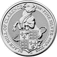 2oz Silver Queen’s Beast – Black Bull of Clarence (2018)