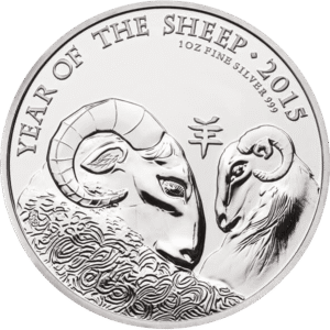 1oz Silver Royal Mint Lunar Series – Year of the Sheep (2015)