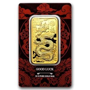 1oz PAMP Good Luck Yellow Dragon Gold Bar (2025)