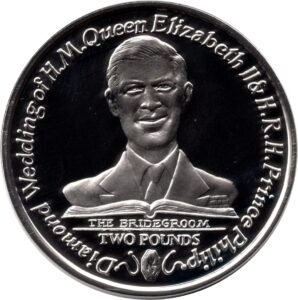 South Georgia & South Sandwich Islands Diamond Wedding Silver Coin (2007)