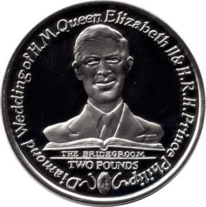 South Georgia & South Sandwich Islands Diamond Wedding Silver Coin (2007)