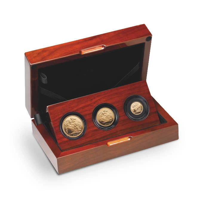 Gold Proof Britannia Three Coin Box Set (2015)