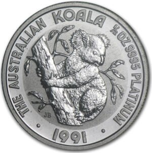 1oz Platinum Perth Mint Australian Koala (1991)