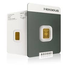 1g Heraeus Investment Gold Bar (999.9)