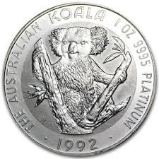 1oz Platinum Perth Mint Australian Koala (1992)