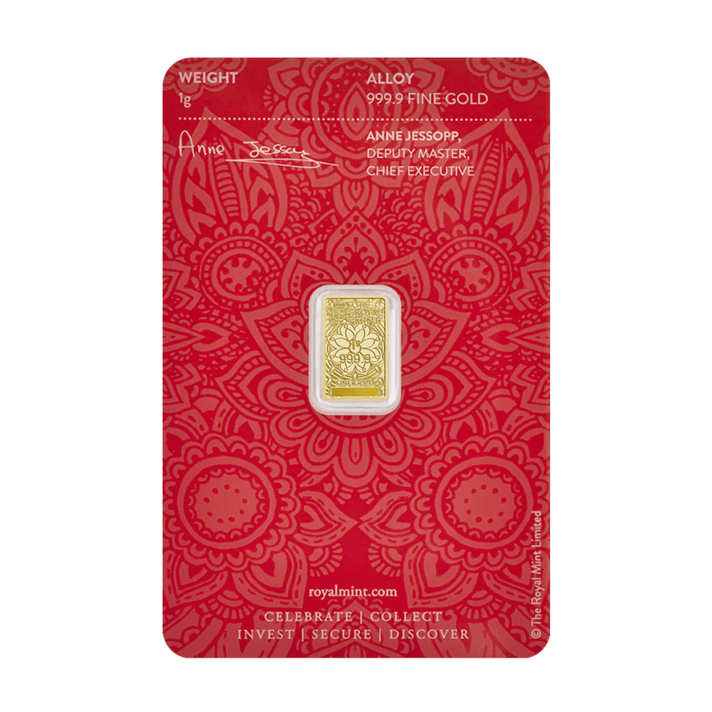 1g Royal Mint Laxmi Gold Bar