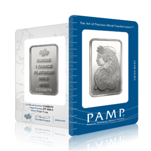 1g PAMP Lady Fortuna Platinum Bar