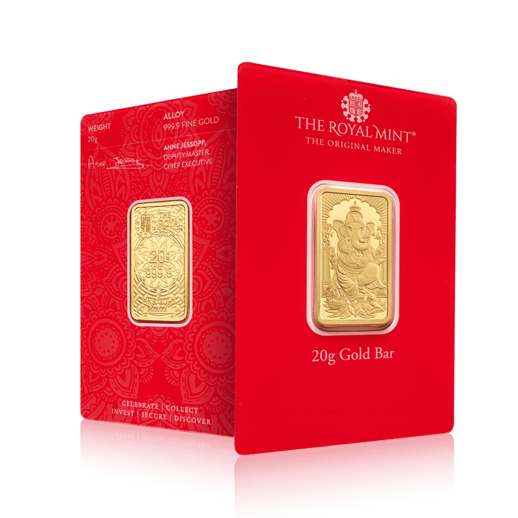 20g Royal Mint Chinese Emperor Guan Gong Gold Bar