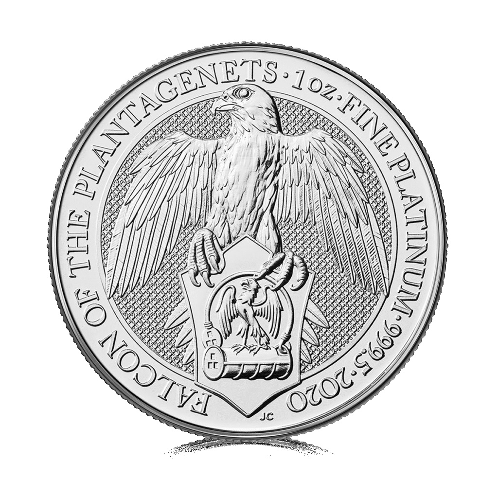 1oz Platinum Queen's Beast (Falcon Of The Plantagenets)