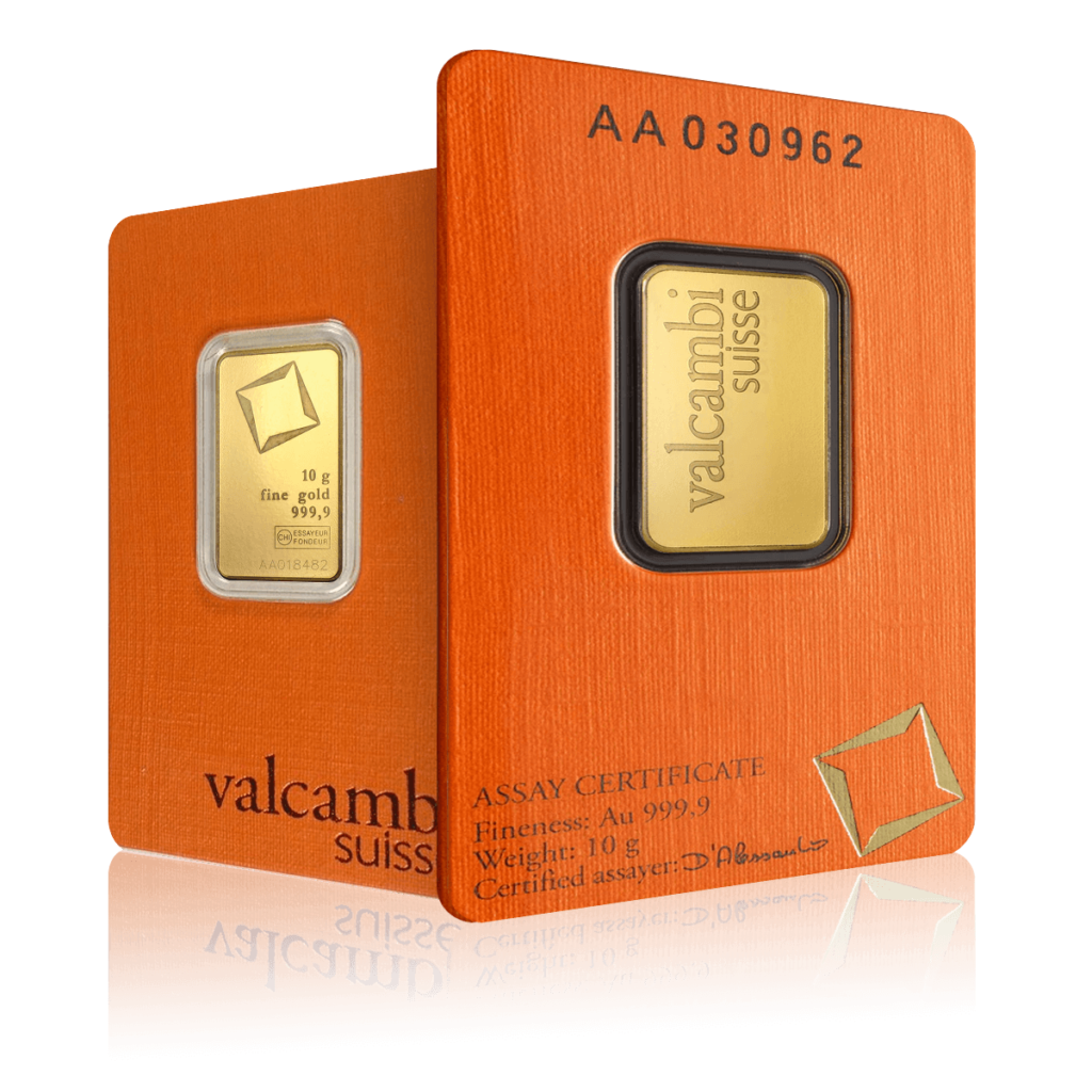 10g Valcambi Gold Investment Bar (999.9)