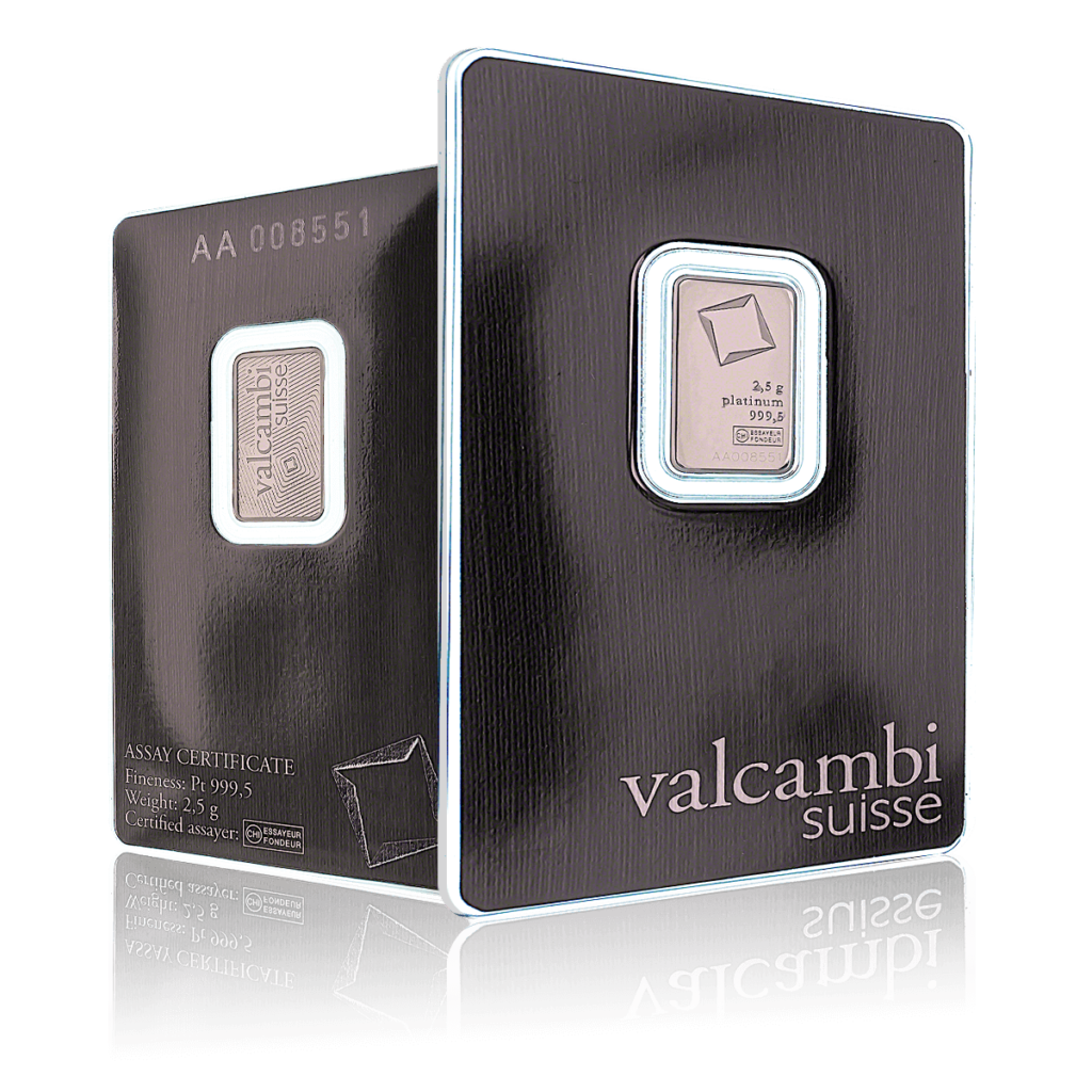 1g Valcambi Investment Platinum Bar (999.5)