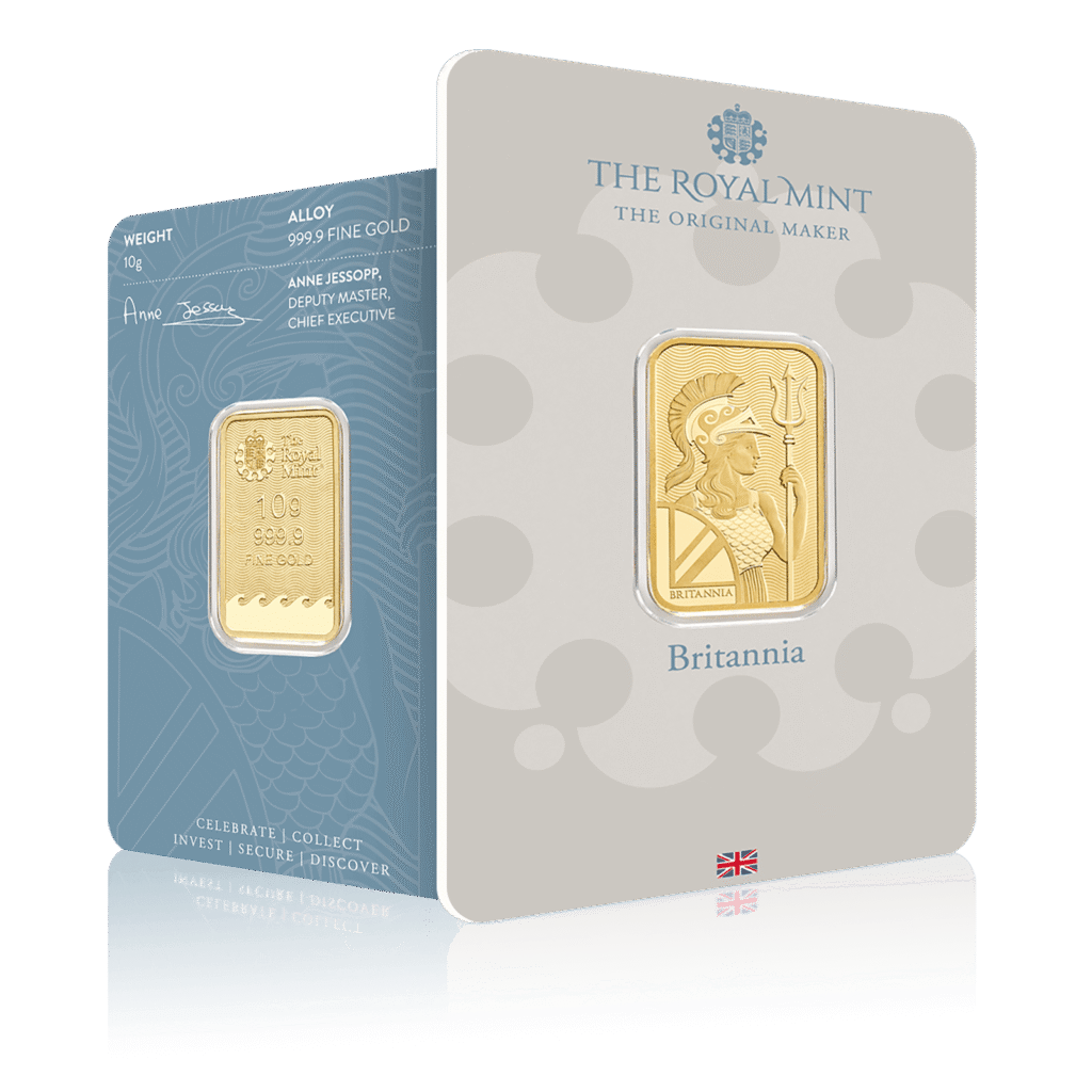 50g Royal Mint Britannia Gold Bar (999.9)