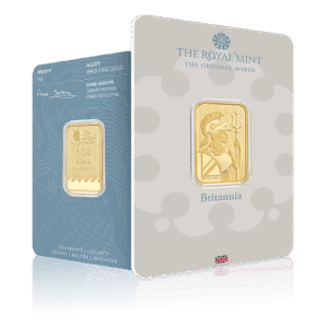 50g Royal Mint Britannia Gold Bar (999.9)