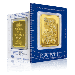 50g PAMP Lady Fortuna Gold Bar (Classic Version)