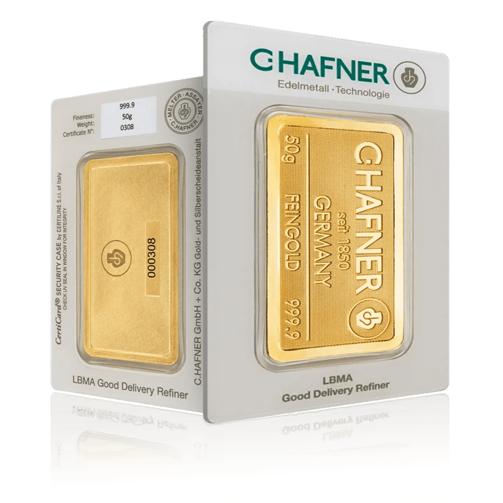 100g Chafner Investment Gold Bar (999.9)