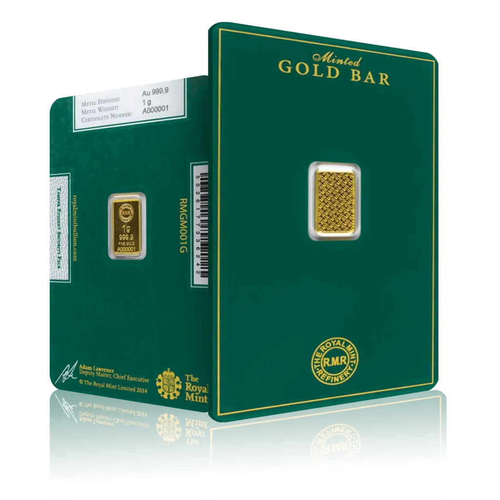 1g Royal Mint Refinery Investment Gold Bar (999.9)