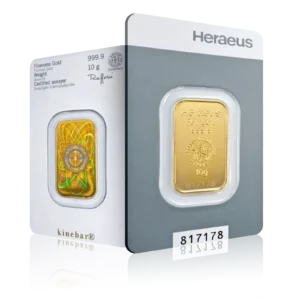 10g Heraeus Gold Investment Bar (999.9)
