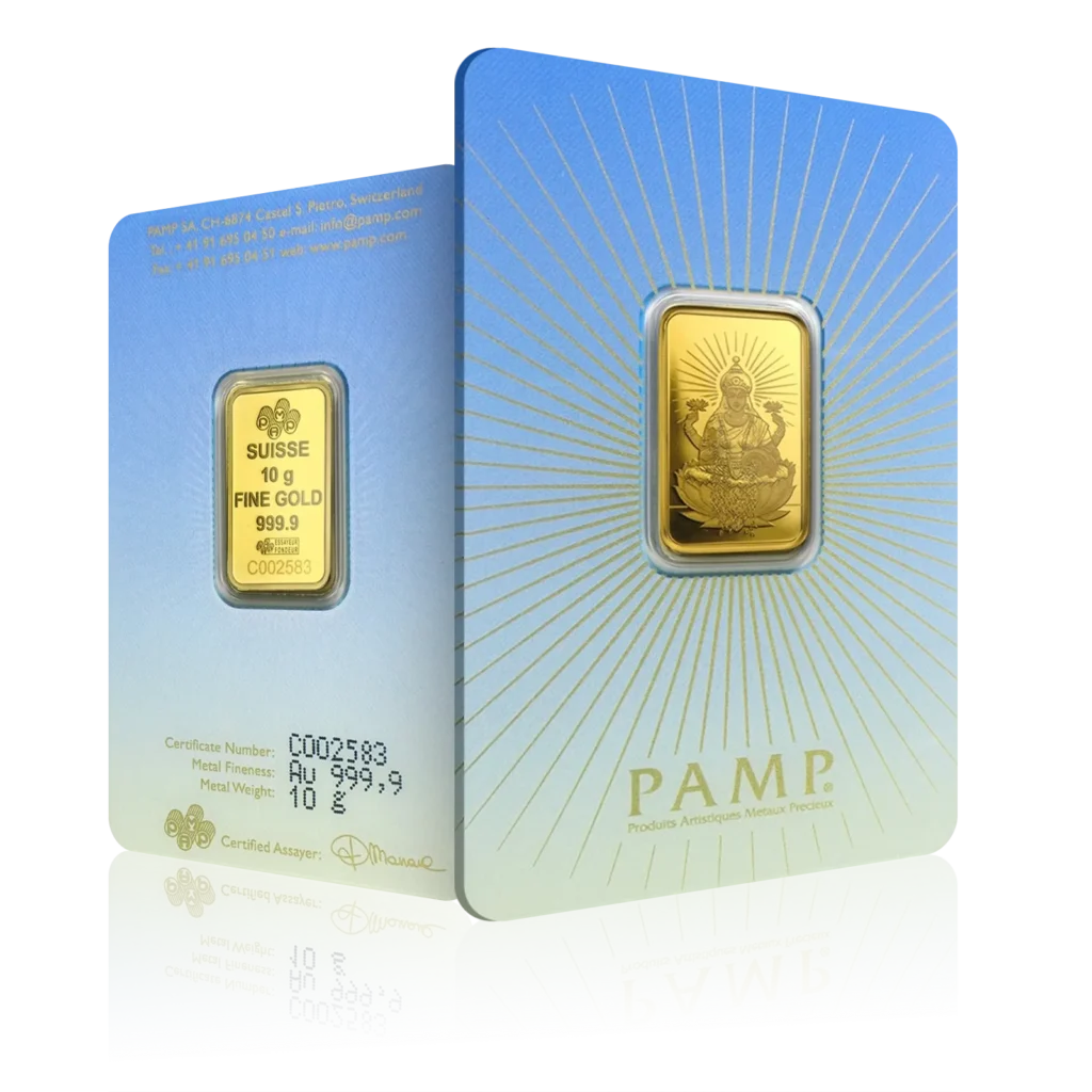 10g PAMP 'Faith' Lakshmi Gold Bar (999.9)