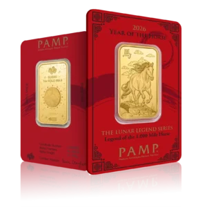 1 Oz Gold PAMP Year of the Horse (2026)