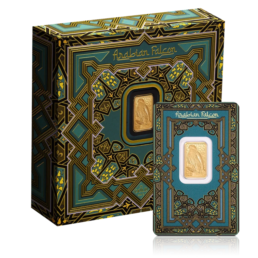 5g PAMP Gold Arabian Falcon Box Set