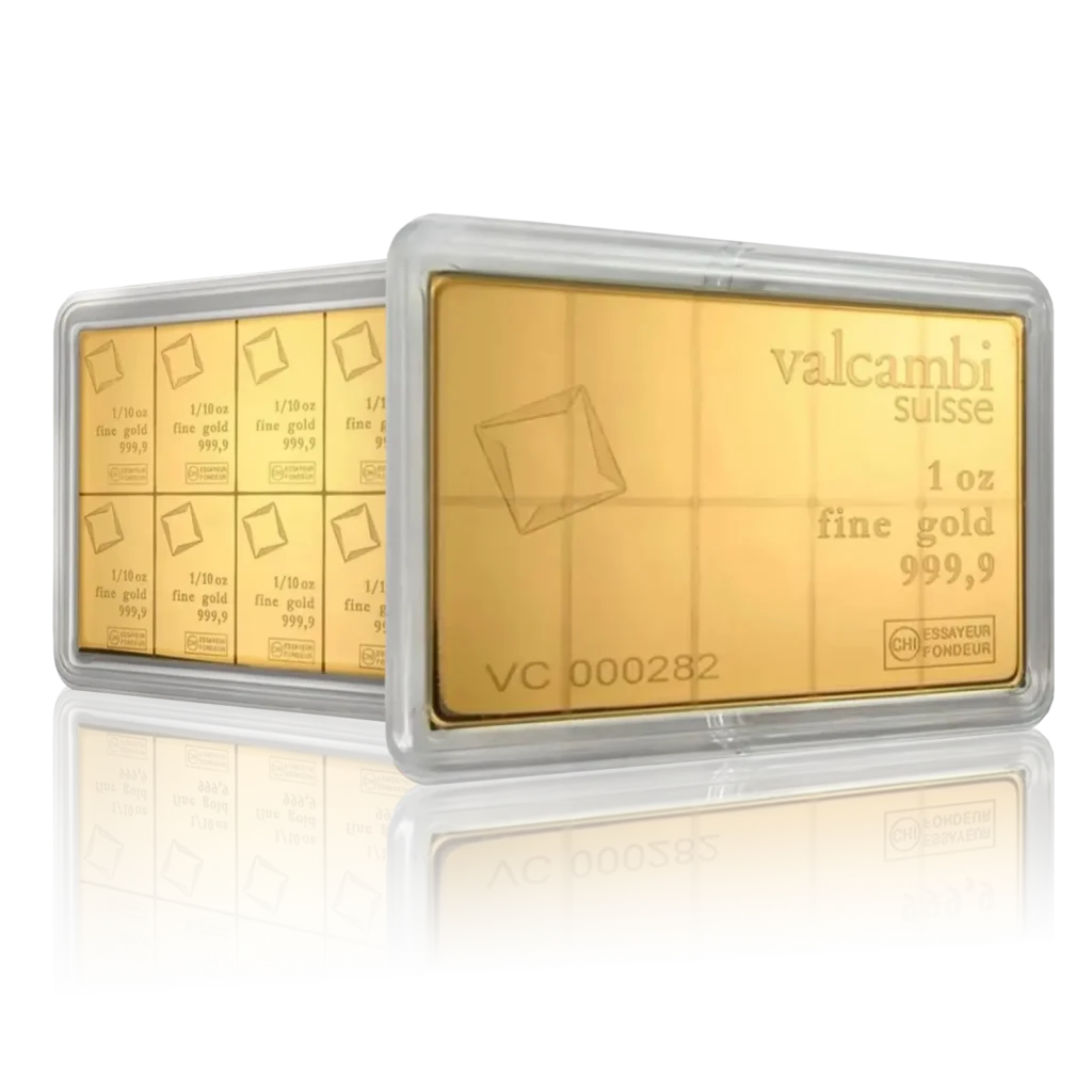 10 x 1/ 10oz Gold Multigrams CombiBar