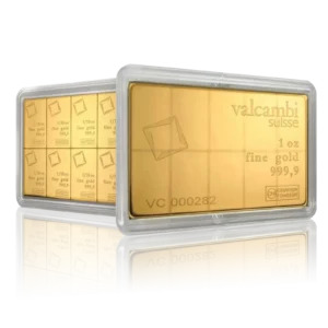 10 x 1/ 10oz Gold Multigrams CombiBar