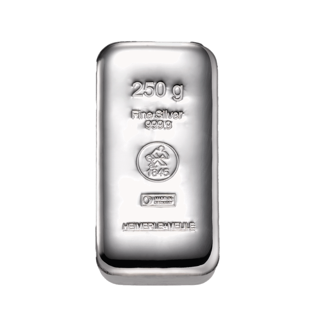 250g Heimerle + Meule Investment Silver Bar