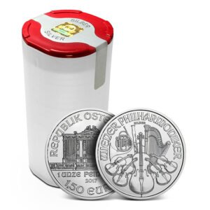 1oz Silver Austrian Philharmonic Tube of 20 (2017)