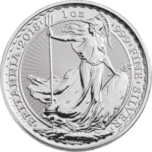 1oz Silver Britannia Queen Elizabeth II (2018)