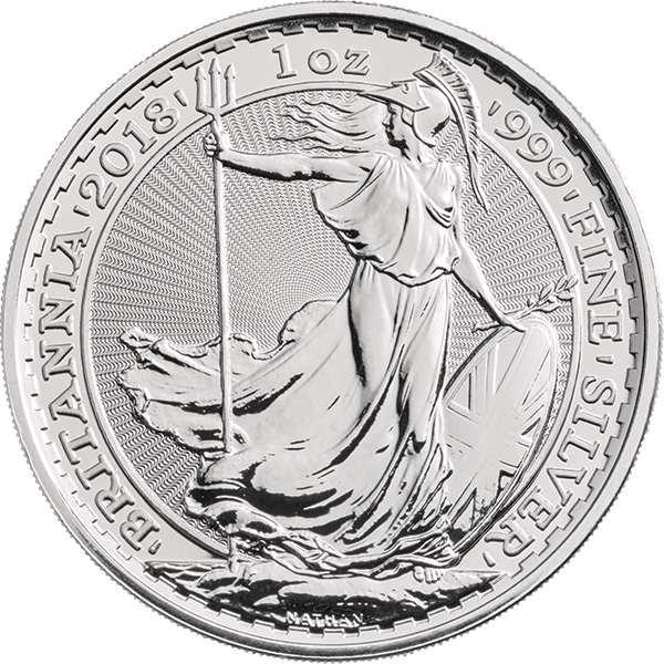 1oz Silver Britannia Queen Elizabeth II (2018)