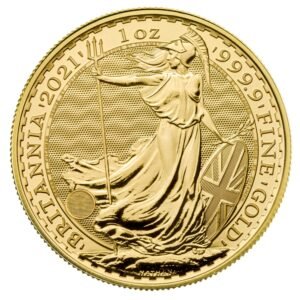 1oz Gold Royal Mint Britannia Queen Elizabeth II (2021)