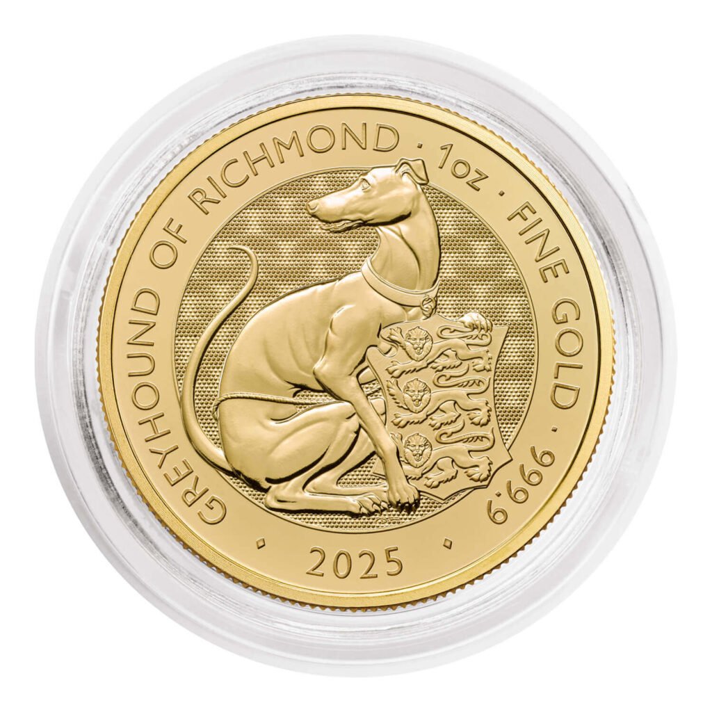 1 oz Gold Royal Mint Tudor Beast Greyhound of Richmond (2025)