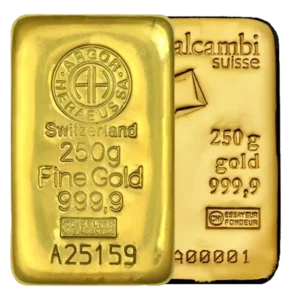 250g Gold Investment Bar Mixed Brands (Best Value)