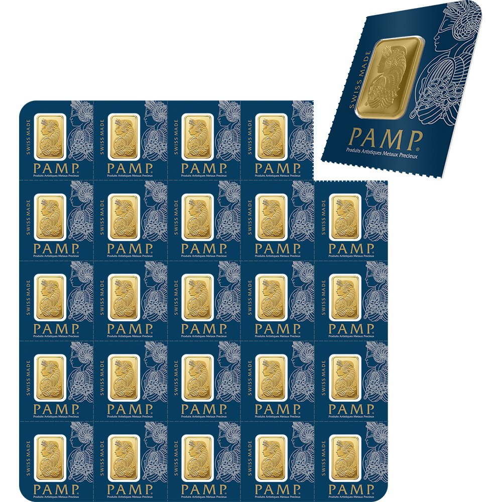 1g x 25 PAMP Gold Multigram