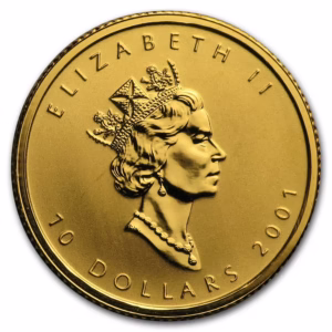 1/4oz Gold Canadian Maple Leaf (1997)