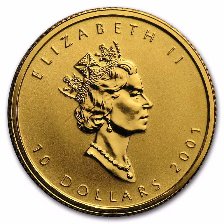 1/4oz Gold Canadian Maple Leaf (1997)