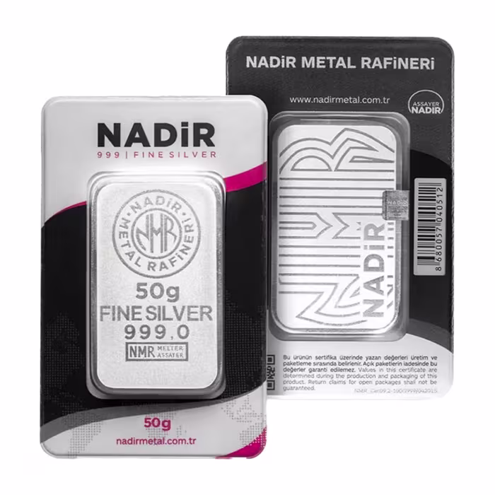 50g Nadir Investment Silver Bar (99.99)