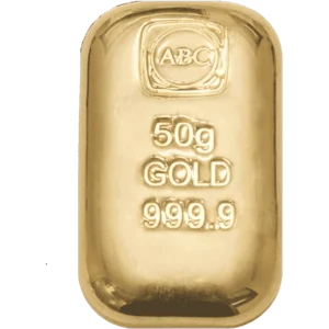 50g Gold Cast Bar (Best Value)