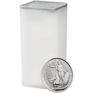 1oz Silver Royal Mint Britannia Queen Elizabeth ll Tube of 25 (2018)