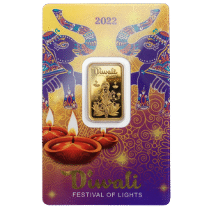 5g Golden Laxmi Happy Diwali Gold Bar
