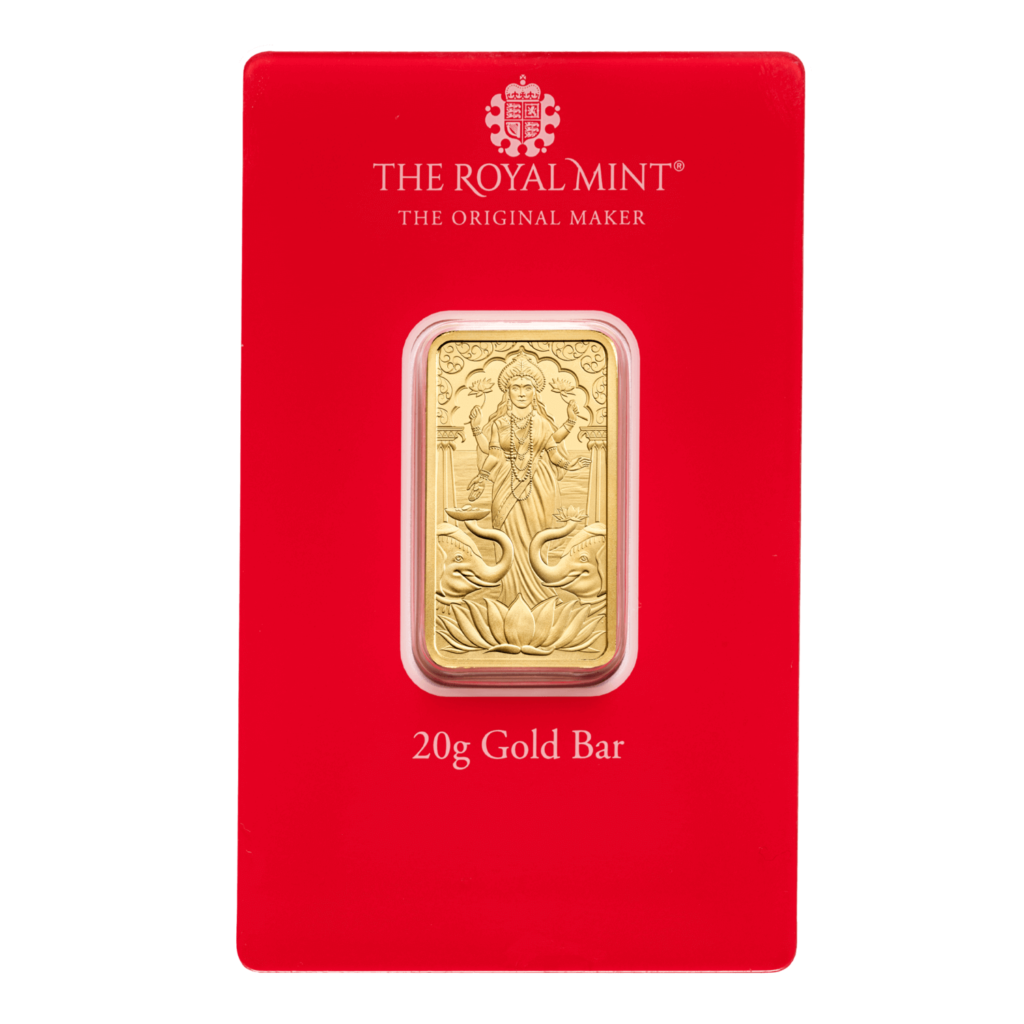 20g Royal Mint Laxmi Gold Bar (999.9)