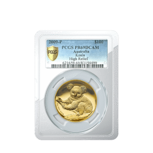 1oz Gold Perth Mint Australian Koala 2009 Graded (PR69)