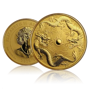 1 Oz Gold Perth Mint Double Dragon Coin (2020)