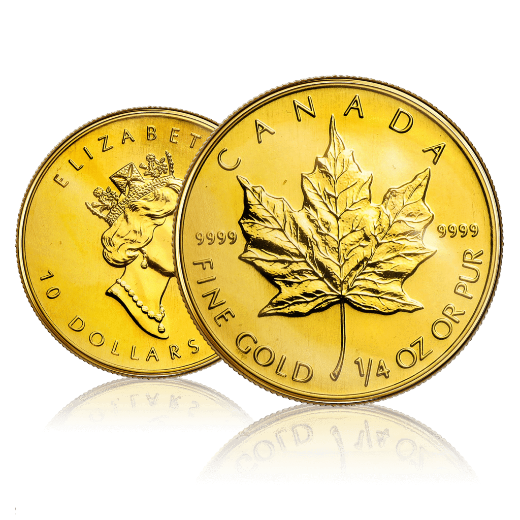 1/4 Oz Gold Canadian Maple Leaf (1996)