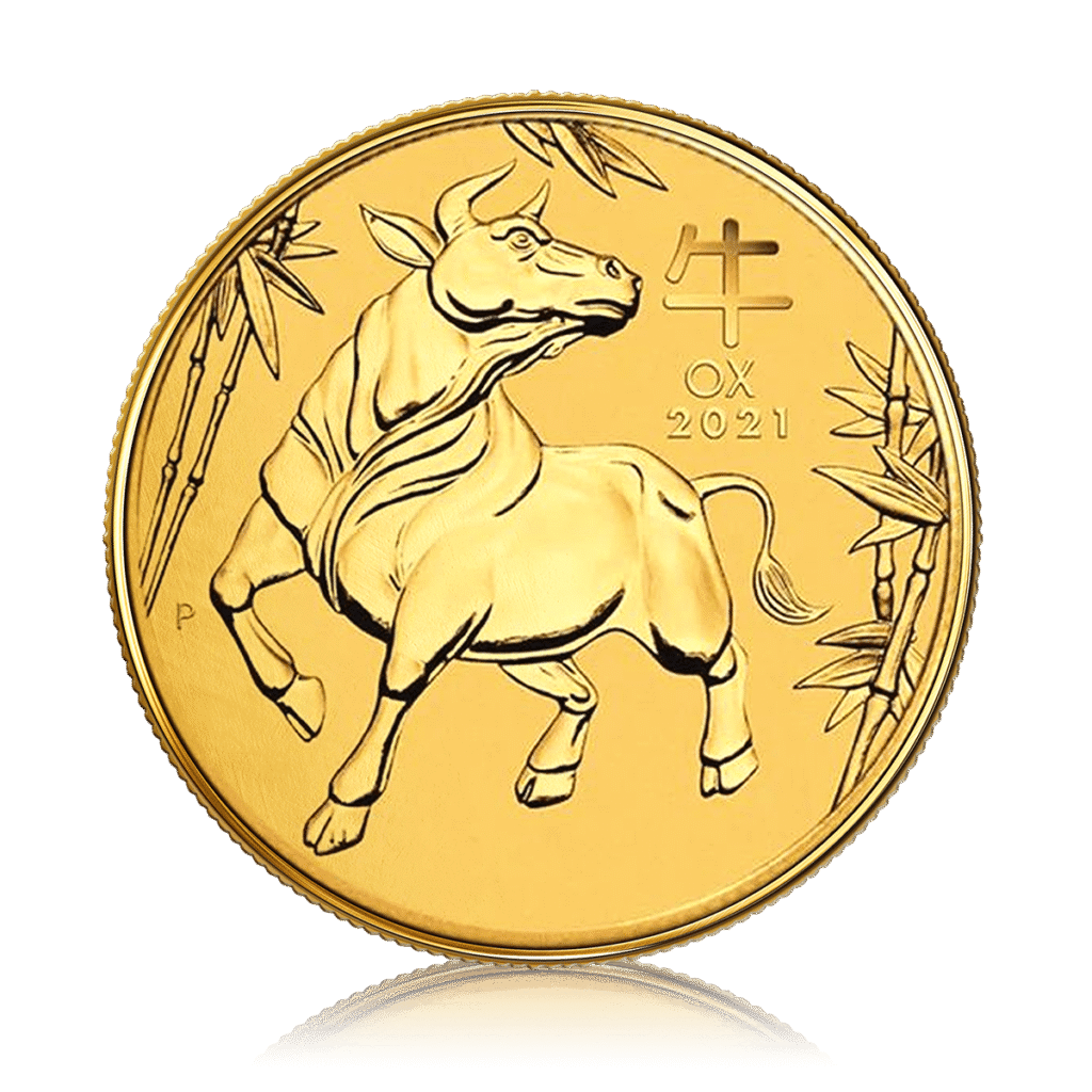 1/4 oz Gold Perth Mint Year of the Ox (2021)