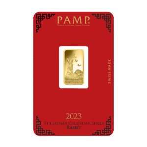 5g PAMP Lunar Year of the Rabbit Gold Bar (2023)
