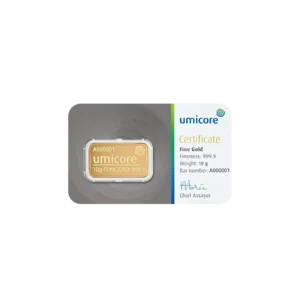 10g Umicore Investment Gold Bar (999.9)