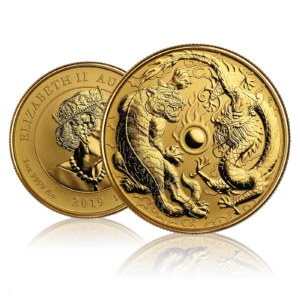 1 Oz Gold Perth Mint Dragon & Tiger (2019)