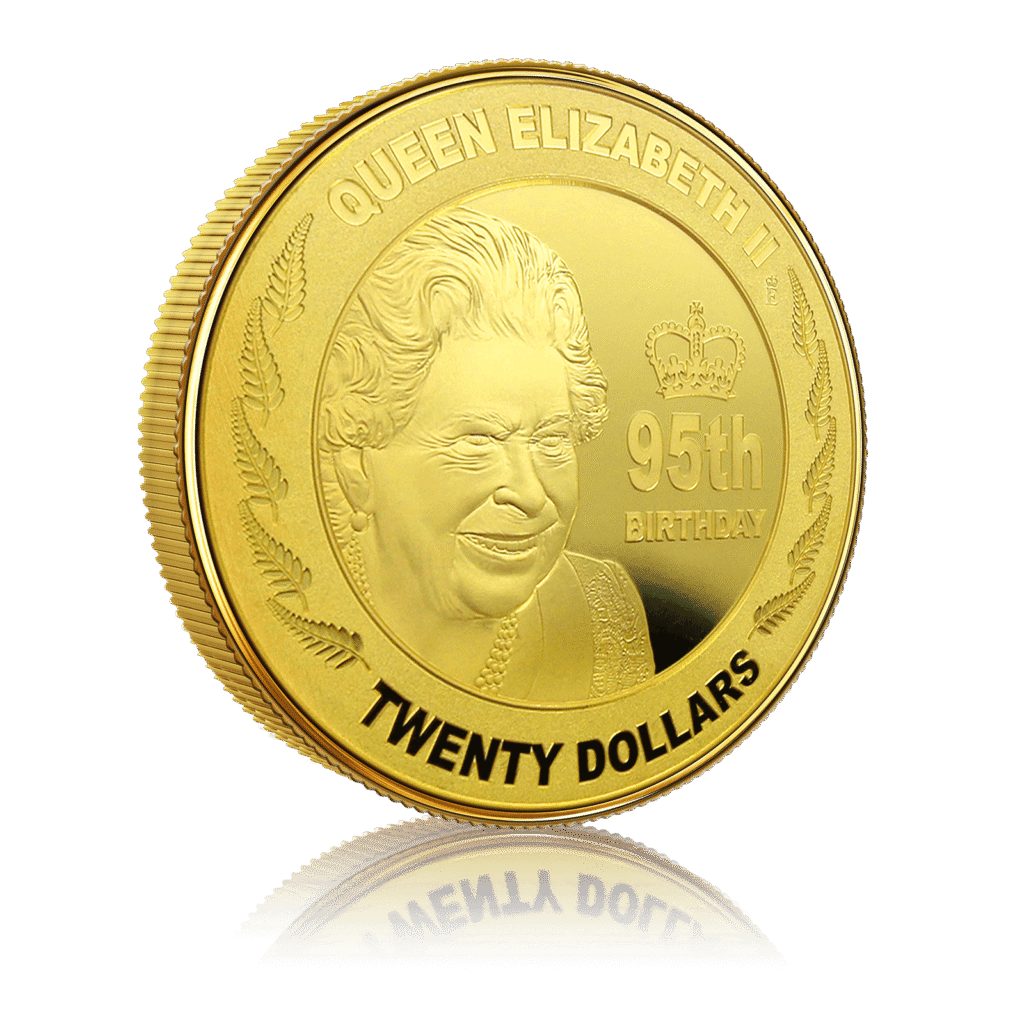 2 Oz Gold Queen Elizabeth II Proof 95th Birthday