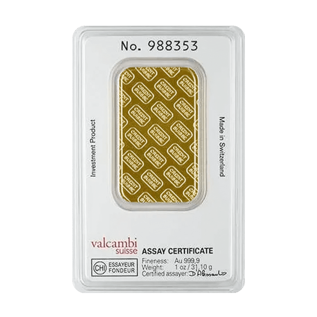 1oz Credit Suisse Gold Bar